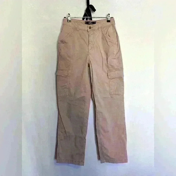 Hollister Pants - Hollister Ultra High Rise Dad Pant Cargo Baby Pink Size 4 R